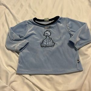 Vtg SESAME STREET Baby Big Bird top size 12 Months